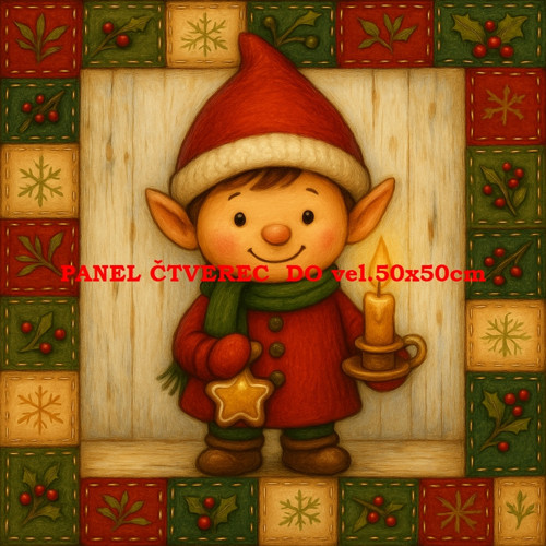 Bavlněný panel 10x10 cm