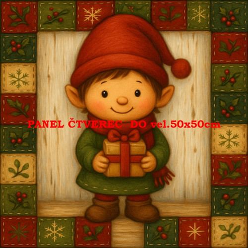 Bavlněný panel 10x10 cm