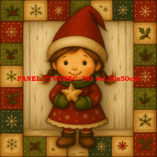 Bavlněný panel 10x10 cm
