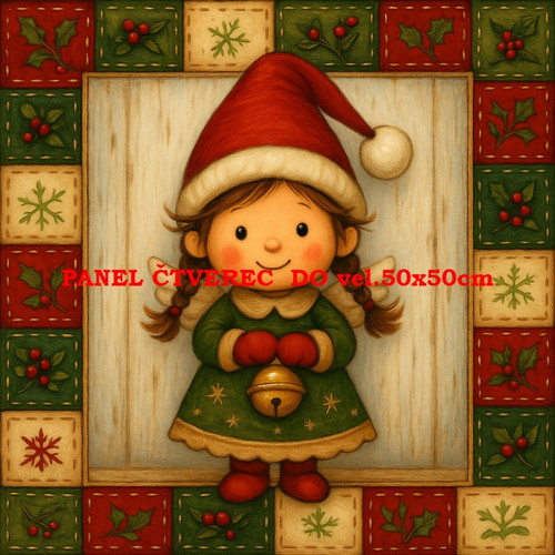 Bavlněný panel 10x10 cm
