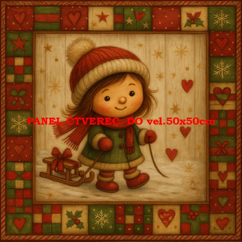 Bavlněný panel 10x10 cm