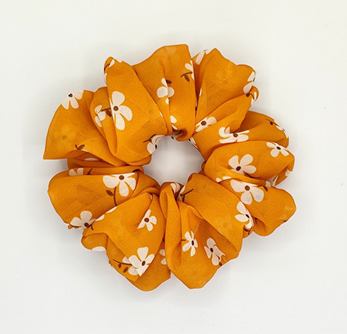 Scrunchie gumička Oranžová XXL