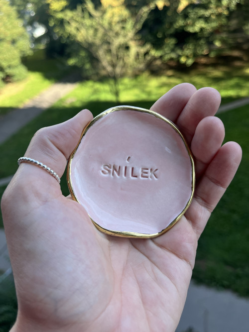 Porcelánový talířek na šperky-Snílek