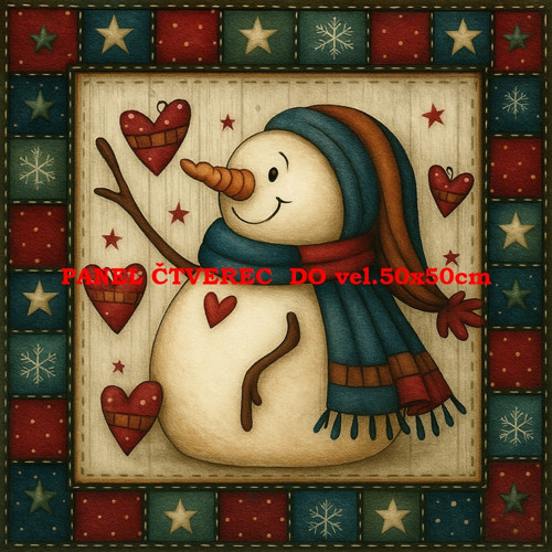 Bavlněný panel 10x10 cm
