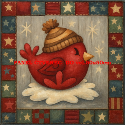 Bavlněný panel 10x10 cm