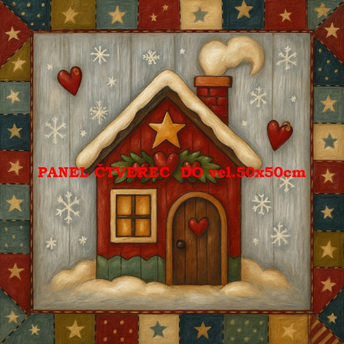 Bavlněný panel 10x10 cm