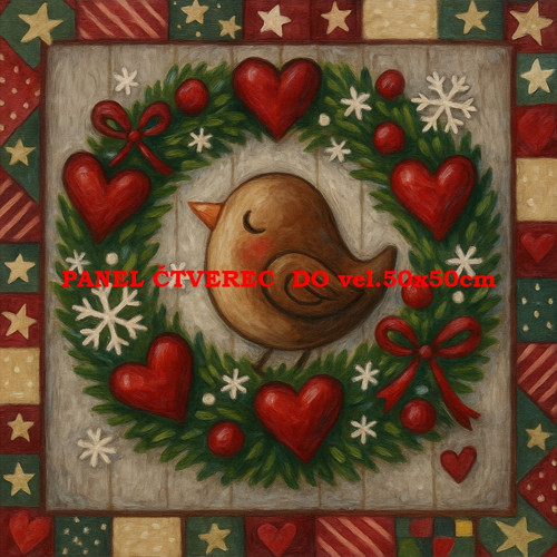 Bavlněný panel 10x10 cm
