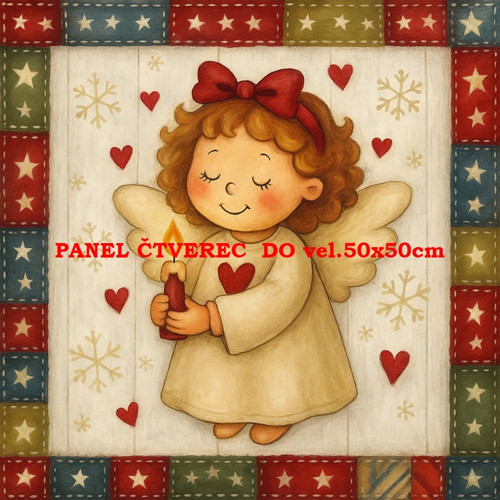 Bavlněný panel 10x10 cm