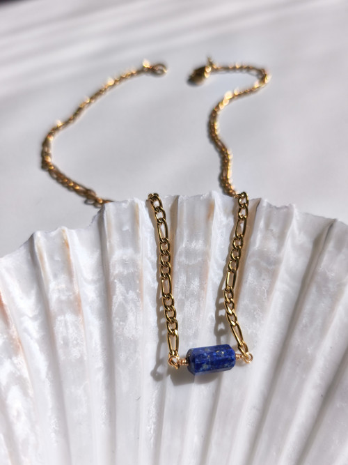 Lapis lazuli řetízkový náhrdelník