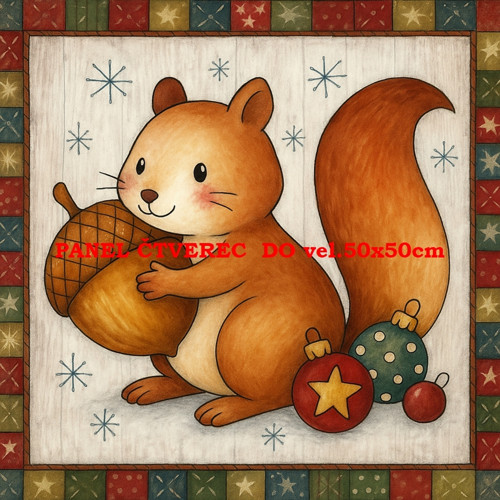 Bavlněný panel 10x10 cm