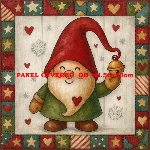 Bavlněný panel 10x10 cm