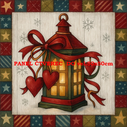 Bavlněný panel 10x10 cm