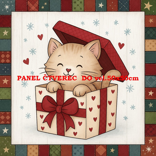 Bavlněný panel 10x10 cm