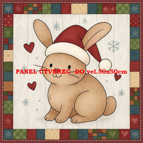 Bavlněný panel 10x10 cm