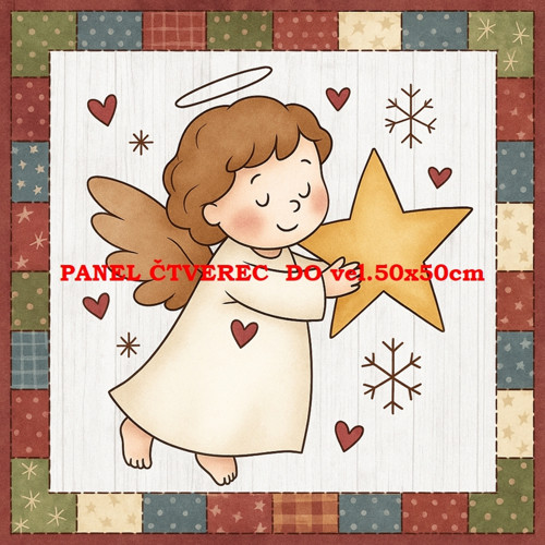 Bavlněný panel 10x10 cm