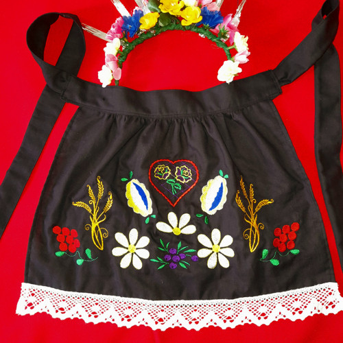 Zástěrka, zástěra ke kroji. Folklor. — foto 1