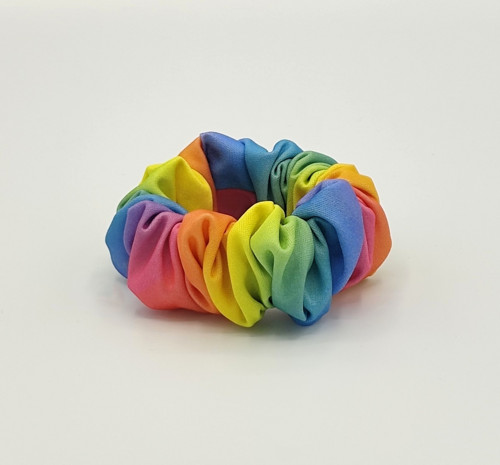 Scrunchie gumička Duhová L