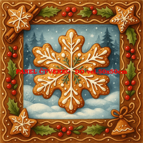 Bavlněný panel 10x10 cm