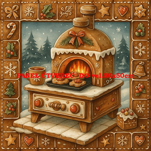 Bavlněný panel 10x10 cm — foto 1
