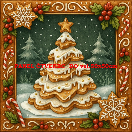 Bavlněný panel 10x10 cm