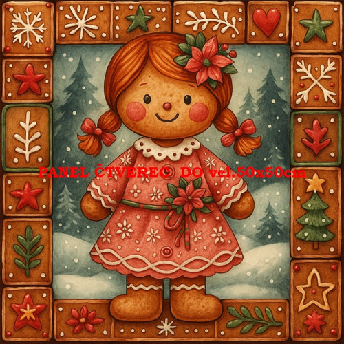 Bavlněný panel 10x10 cm