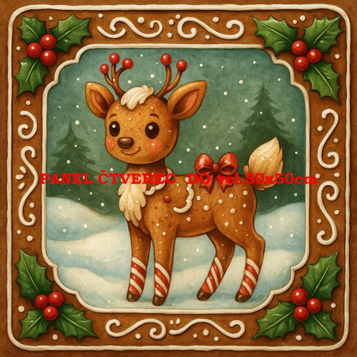 Bavlněný panel 10x10 cm