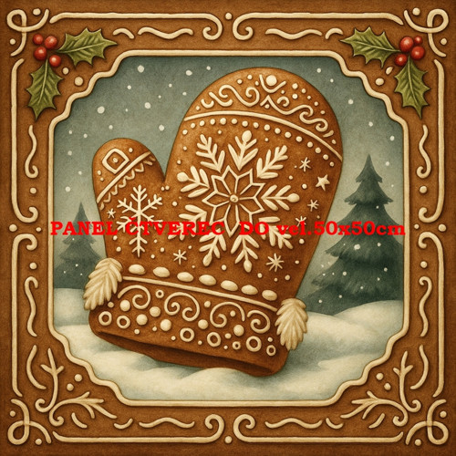 Bavlněný panel 10x10 cm — foto 1