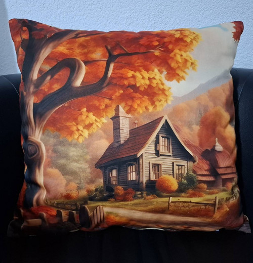 Obliečka na vankúš s jesenným motívom