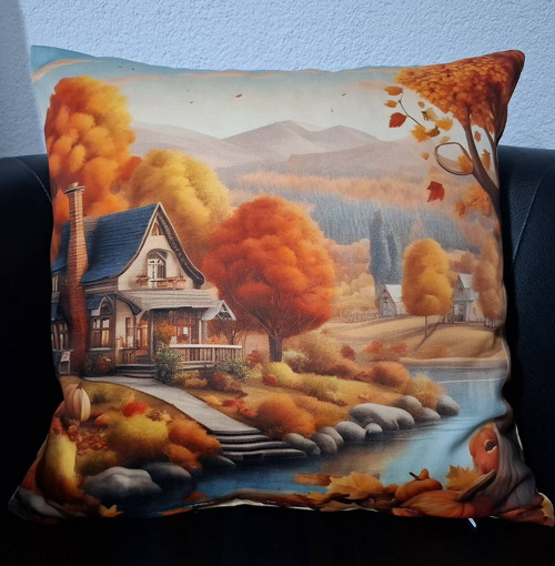 Obliečka na vankúš s jesenným motívom