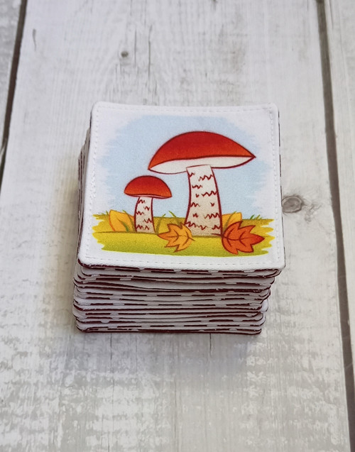 Textilní pexeso - poznáváme houby — foto 1