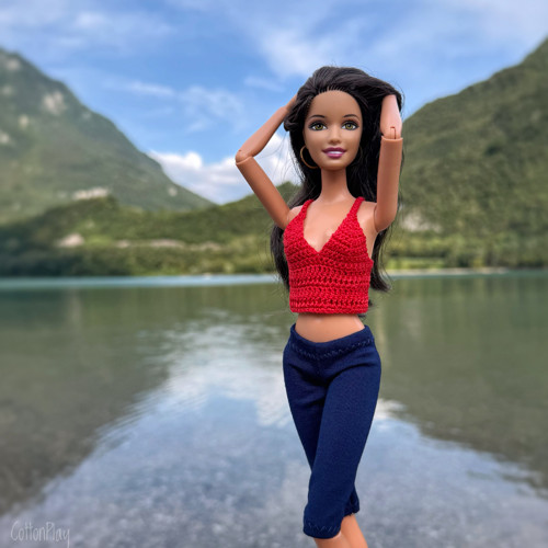 Leginy pro Barbie - tmavě modré — foto 1