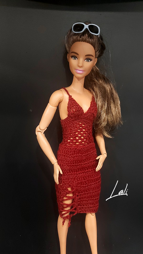 Háčkované šatičky pro Barbie Made to Move 2. — foto 1
