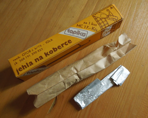 Pamatujete? Jehla na koberce v originálním balení