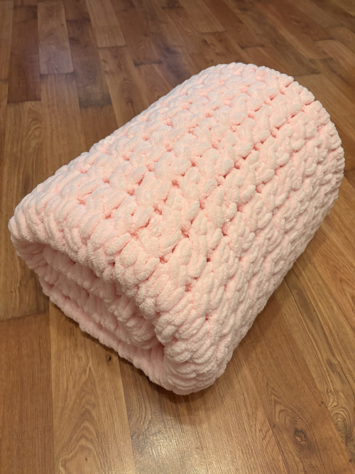Deka Puffy rozměr 140x180 cm jemná lososová