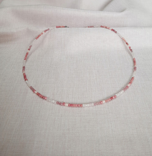 Choker Náhrdelník S Turmalínem A Růženínem