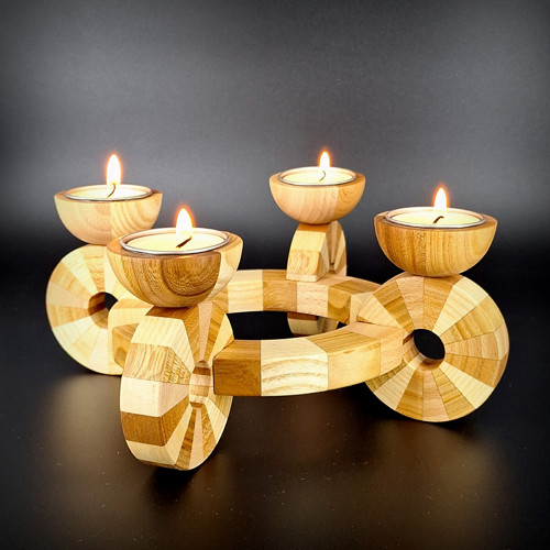 VENITE ii adventní svícen na čajové svíčky