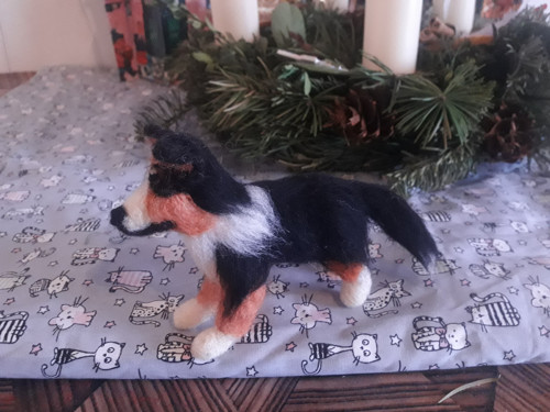 Plstěná miniatura psa - 10cm