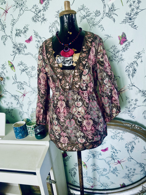Halenka boho, 100% hedvábí — foto 1