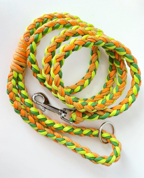 Zeleno oranžové vodítko 160 cm