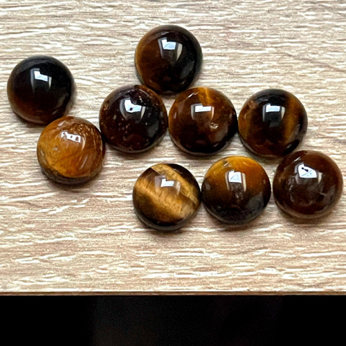 Tygří oko kabošon kruh / 10mm