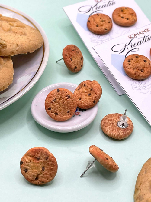 Náušnice sušenky cookies napichovací