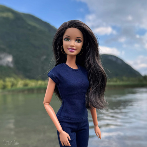 Tričko pro Barbie - tmavě modré — foto 1