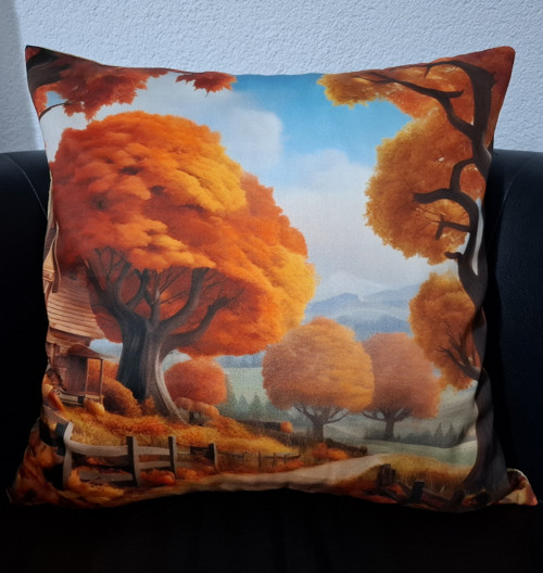 Obliečka na vankúš s jesenným motívom