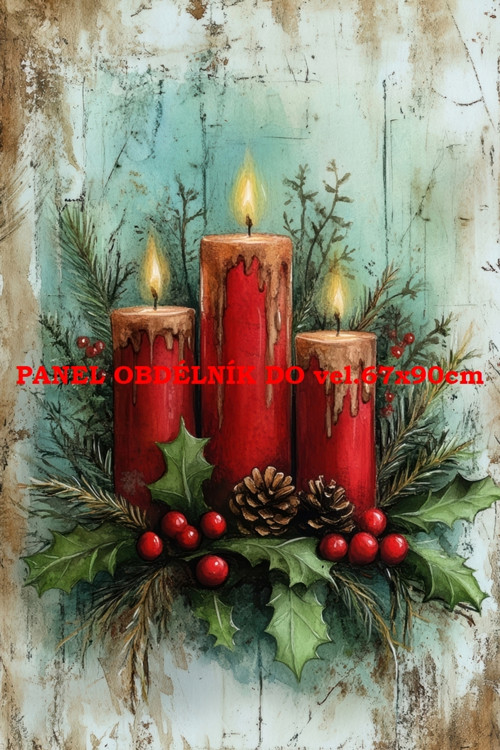 Bavlněný panel - varianty velikostí / 11x15 cm