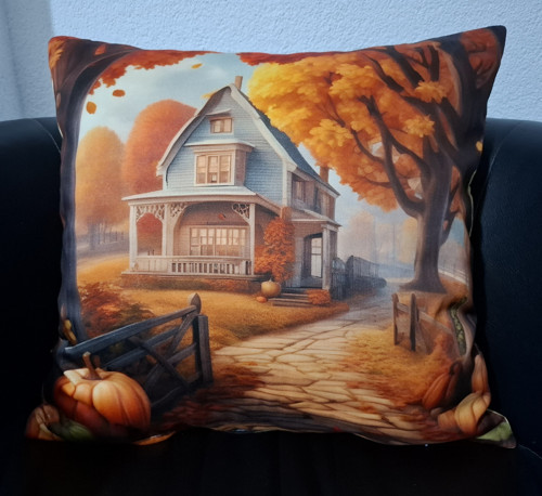 Obliečka na vankúš s jesenným motívom