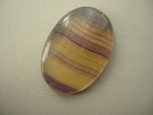 Kabošon - fluorit 36 mm, č.4f