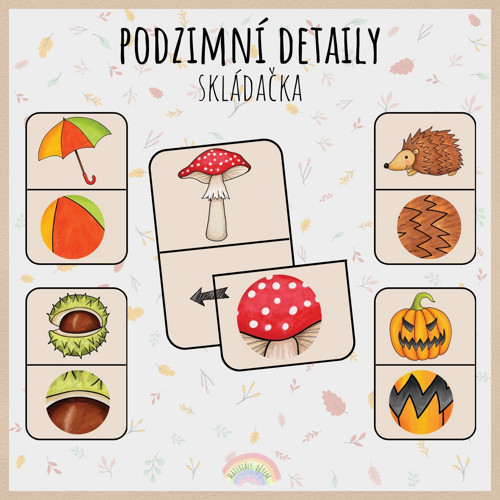 Podzimní detaily, skládačka