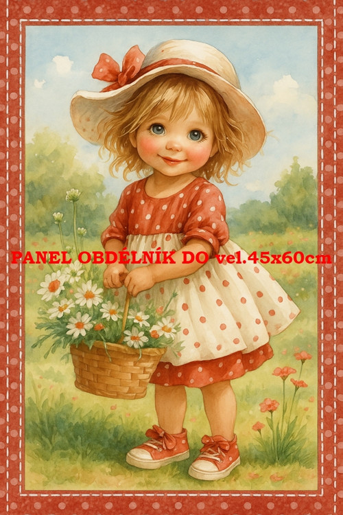 Bavlněný panel 7x10 cm