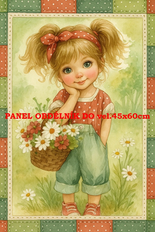 Bavlněný panel 7x10 cm