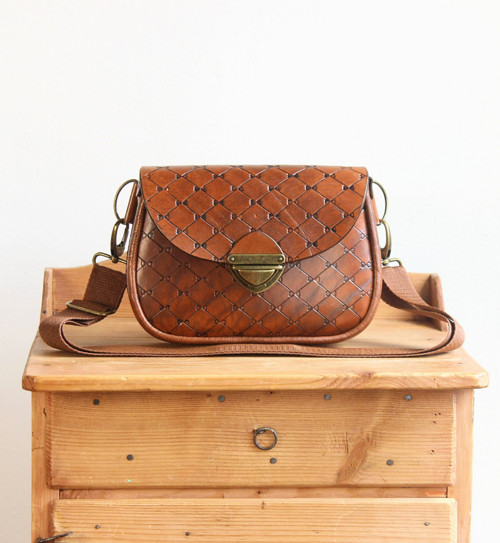 Kožená kabelka/ľadvinka Antique leather